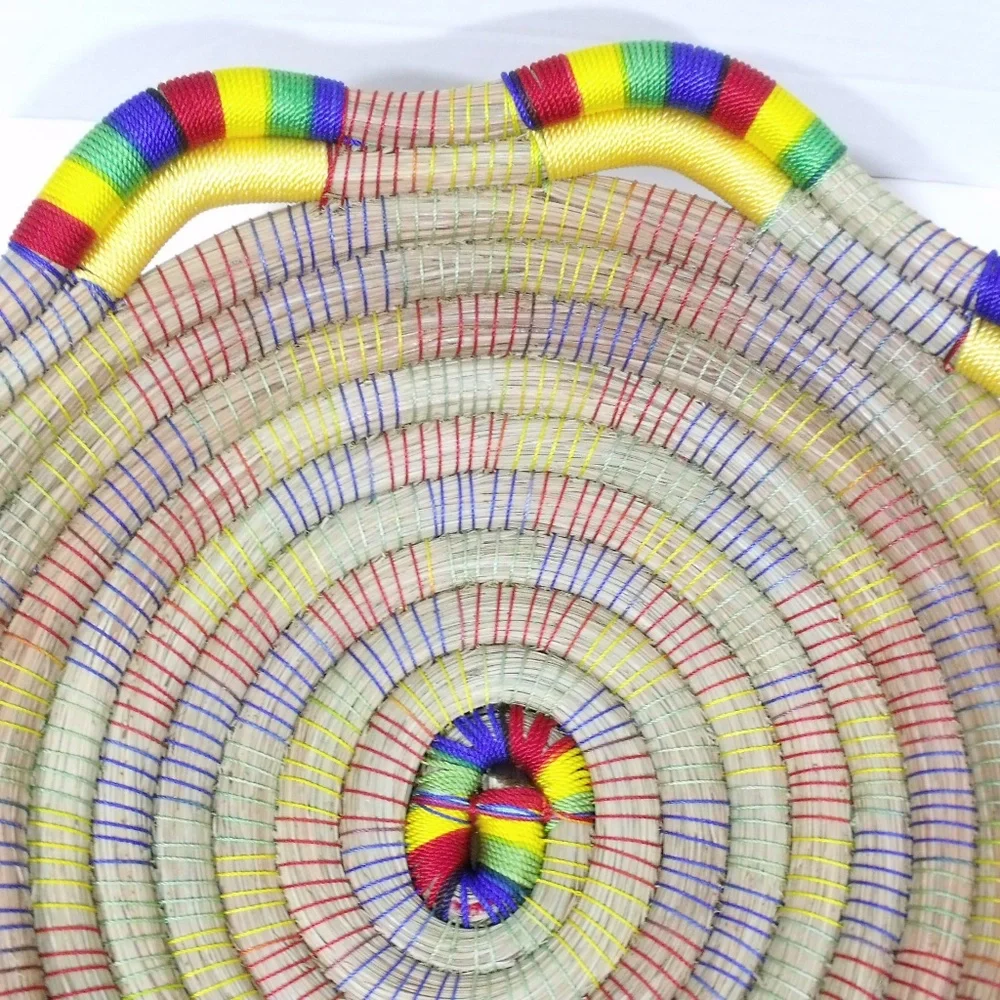 Hand Woven Rainbow Needle Bowl